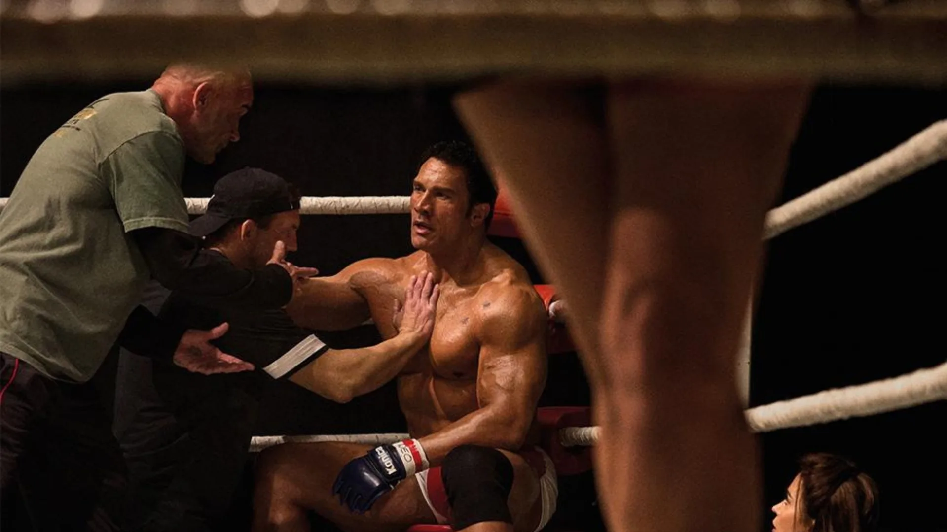 Dwayne Johnson in his starring role as UFC boxer Mark Kerr.