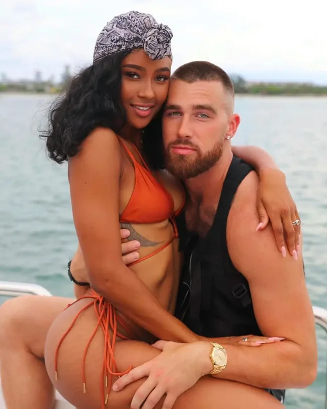 travis kelce with ex girlfriend kayla nicole