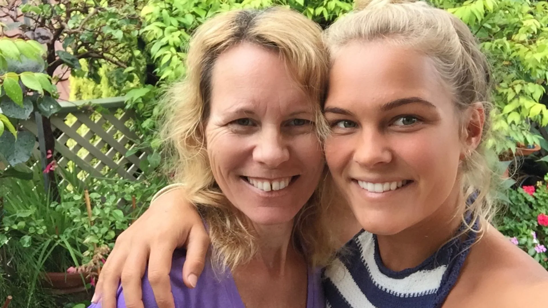 Felicity Palmateer with her mum