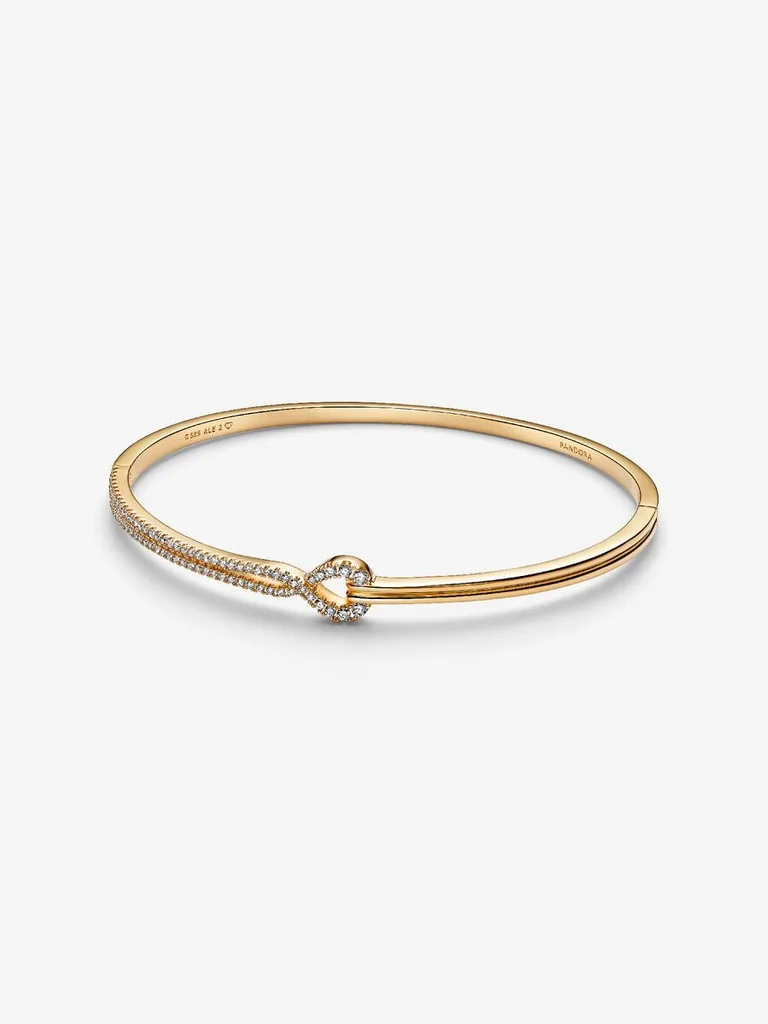Pandora Infinite Lab-grown Diamond Pavé Double Row Bangle