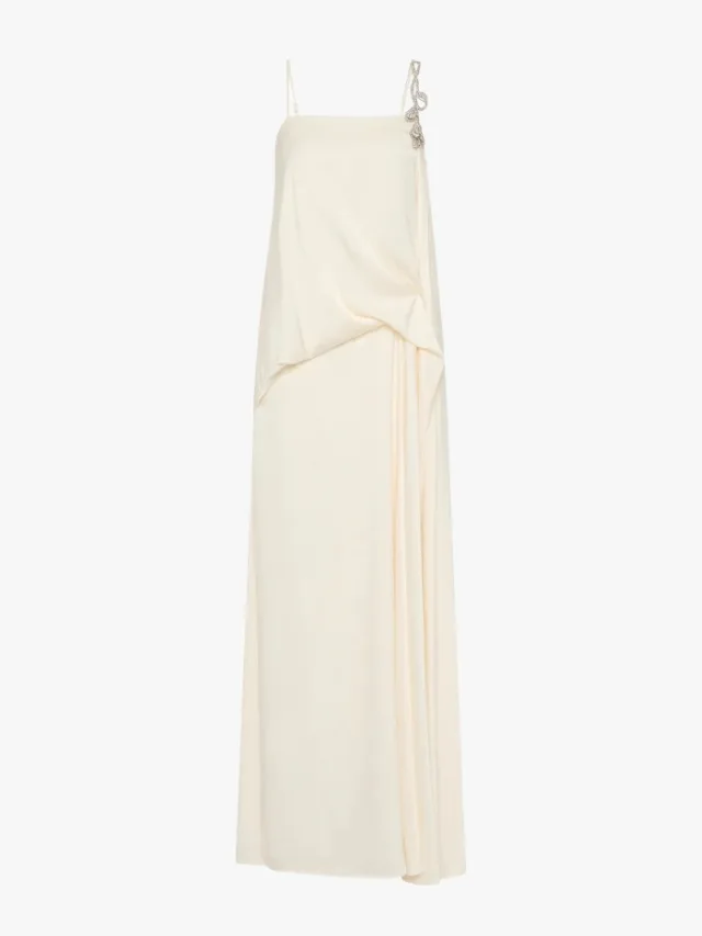 White singlet bridal dress with loose fit by Rachel Gilbert