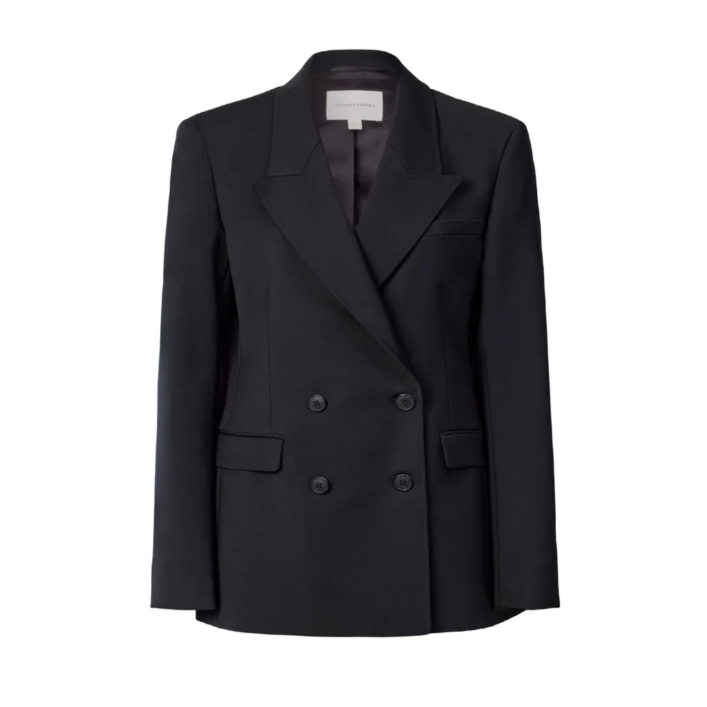 how to style an oversized shirt with a blazer