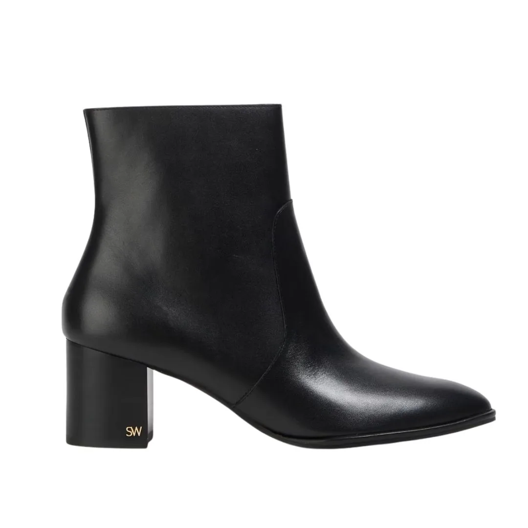black ankle boots with heel