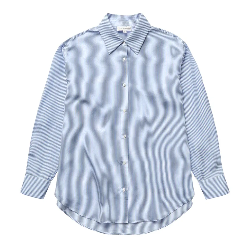 blue button up shirt to wear with brown ankle boots