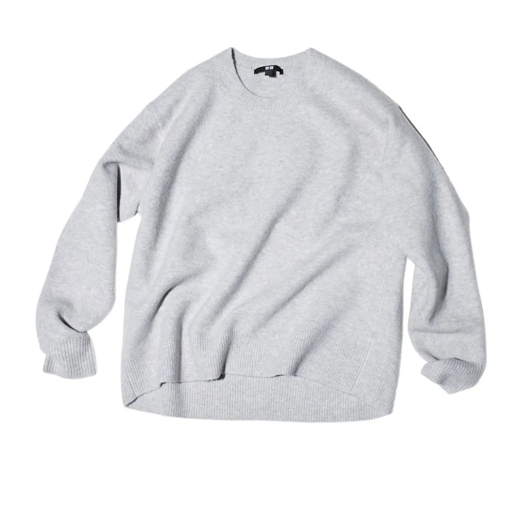 grey wool sweater