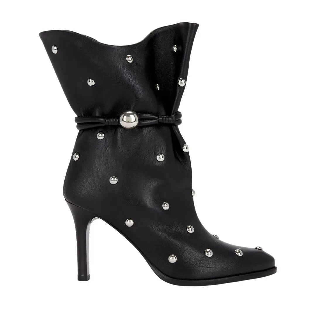 studded black ankle boots by isabel marant