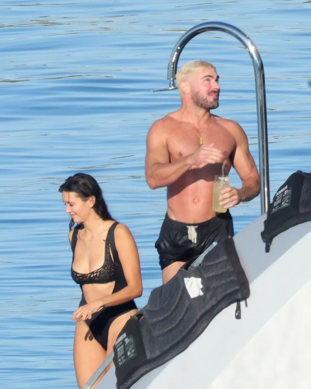 Nina Dobrev & Zac Efron as seen in the Amalfi Coast via backgrid 