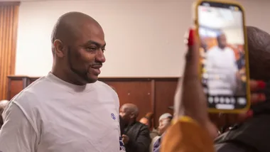 A still of Thabo Bester in the true-crime documentary series for Netflix.