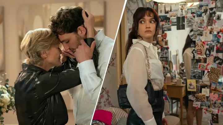 A split still from the series finale of 'The Girlfriend' on Prime.