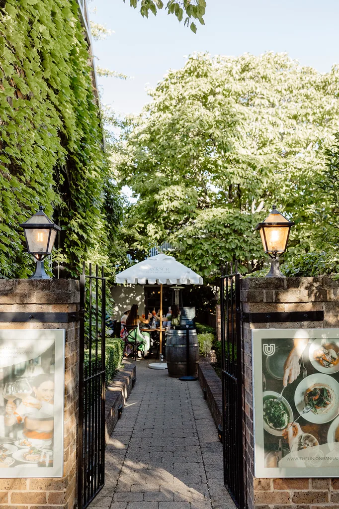 You'll enjoy lingering in the leafy courtyard with a local chardonnay.