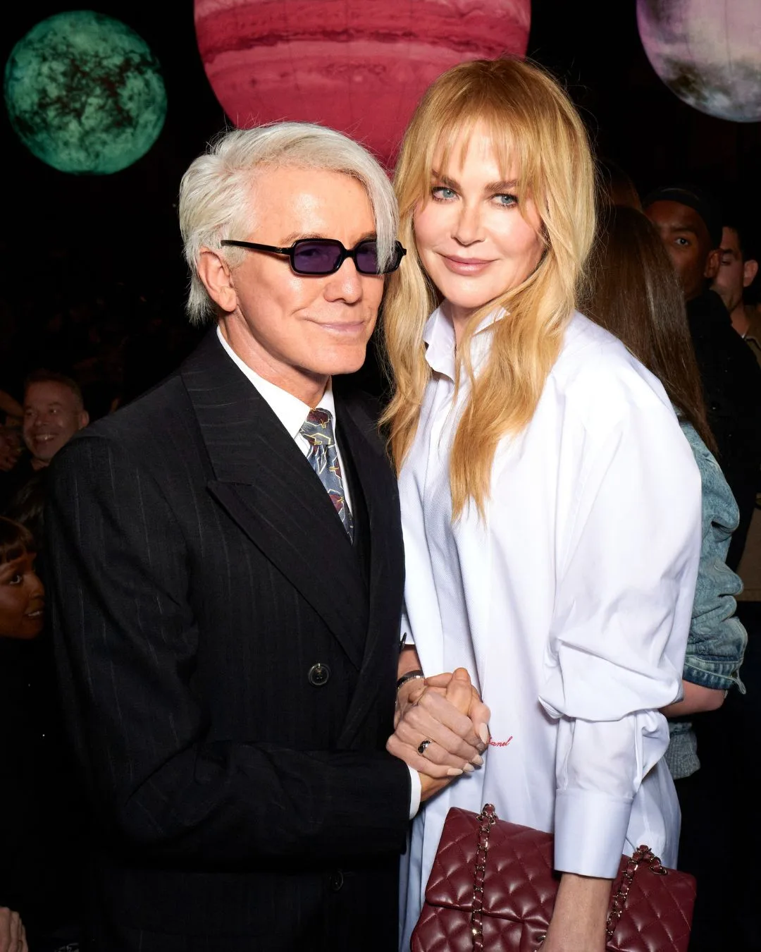 baz luhrmann and Nicole Kidman at chanel spring summer runway in paris