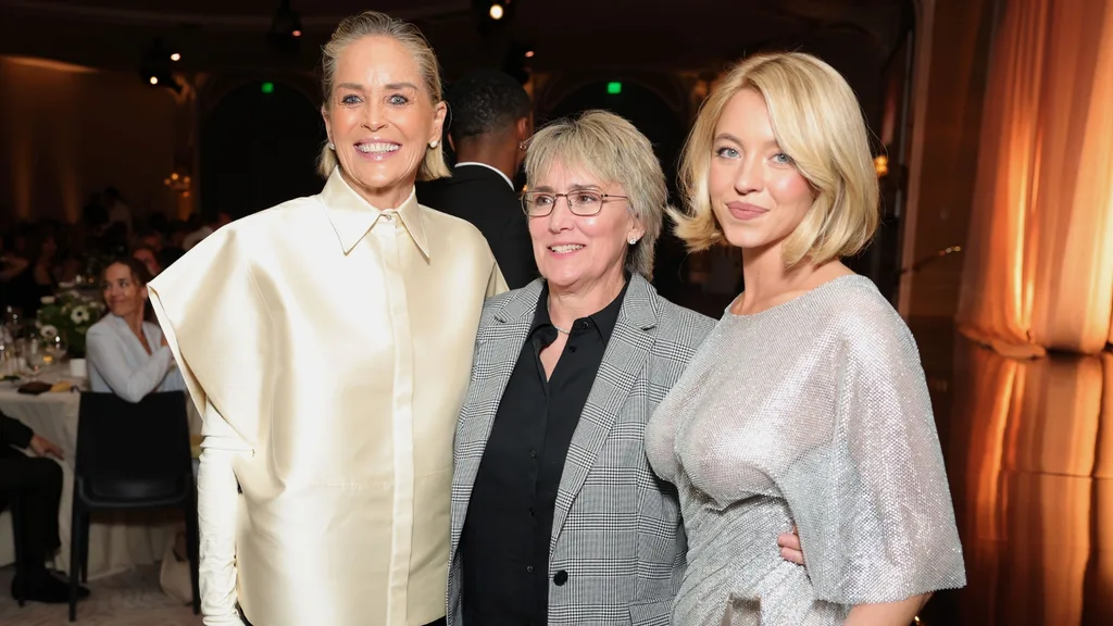 Sydney Sweeney Silver Dress