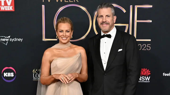 Samantha Armytage and Barry Bear Myrden