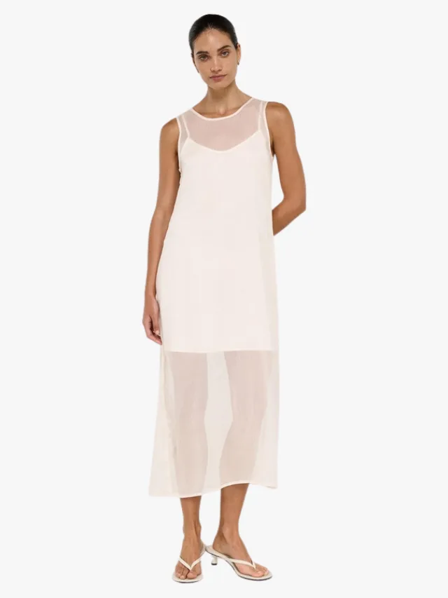 STAPLE THE LABEL
Aria Sheer Layered Midi Dress