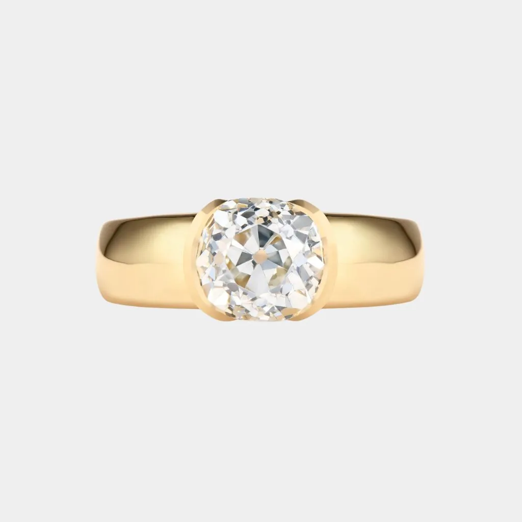 Old Mine Cut Diamond Ring by Cushla Whiting