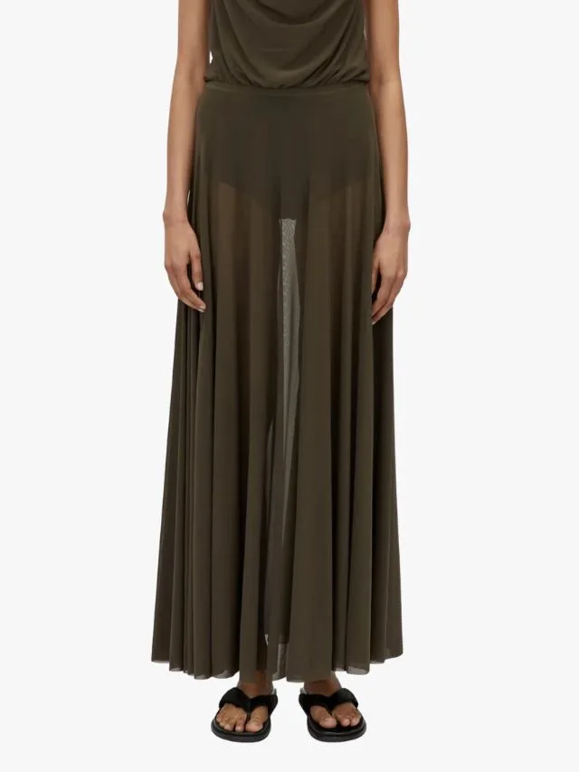 sheer skirt