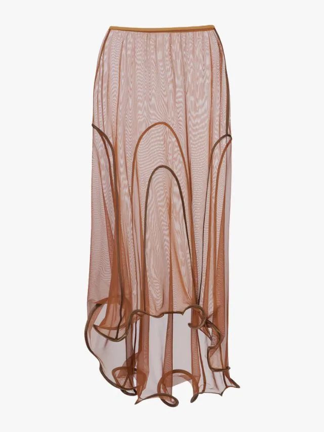 sheer skirt