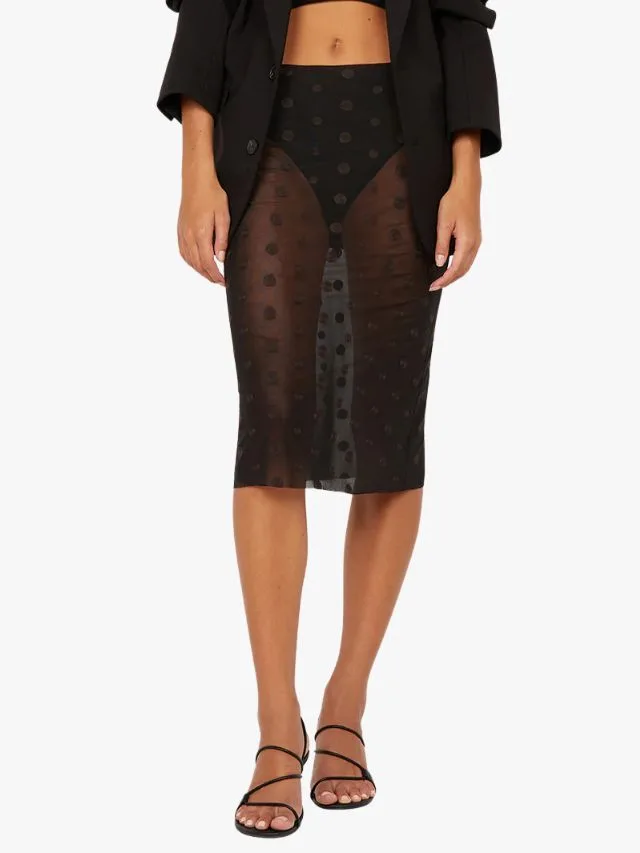 sheer skirt