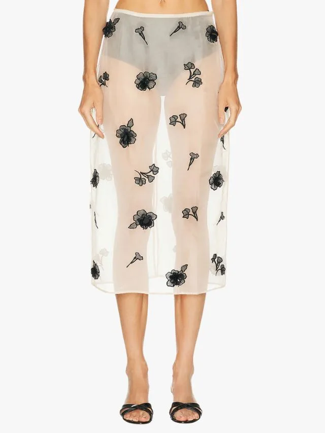 sheer skirt
