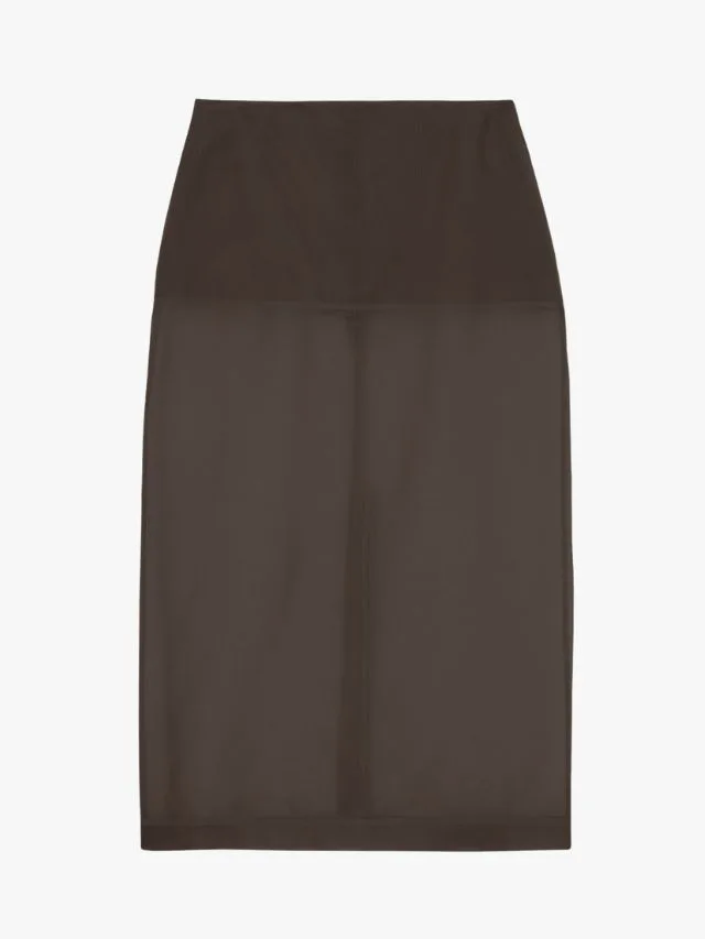 sheer skirt
