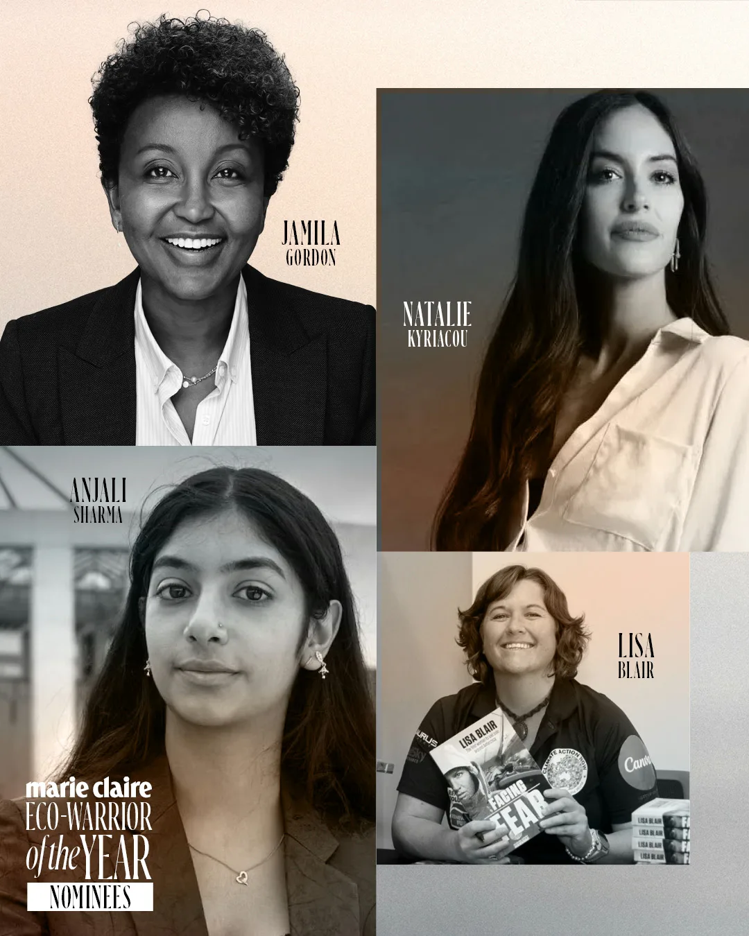 The Eco-Warriors: Jamila Gordon, Natalie Kyriacou OAM, Anjali Sharma and Lisa Blair OAM - women harnessing innovation, courage and activism to protect the planet and inspire the next generation.