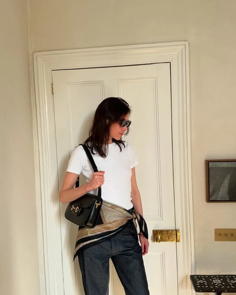 Styling silk scarves