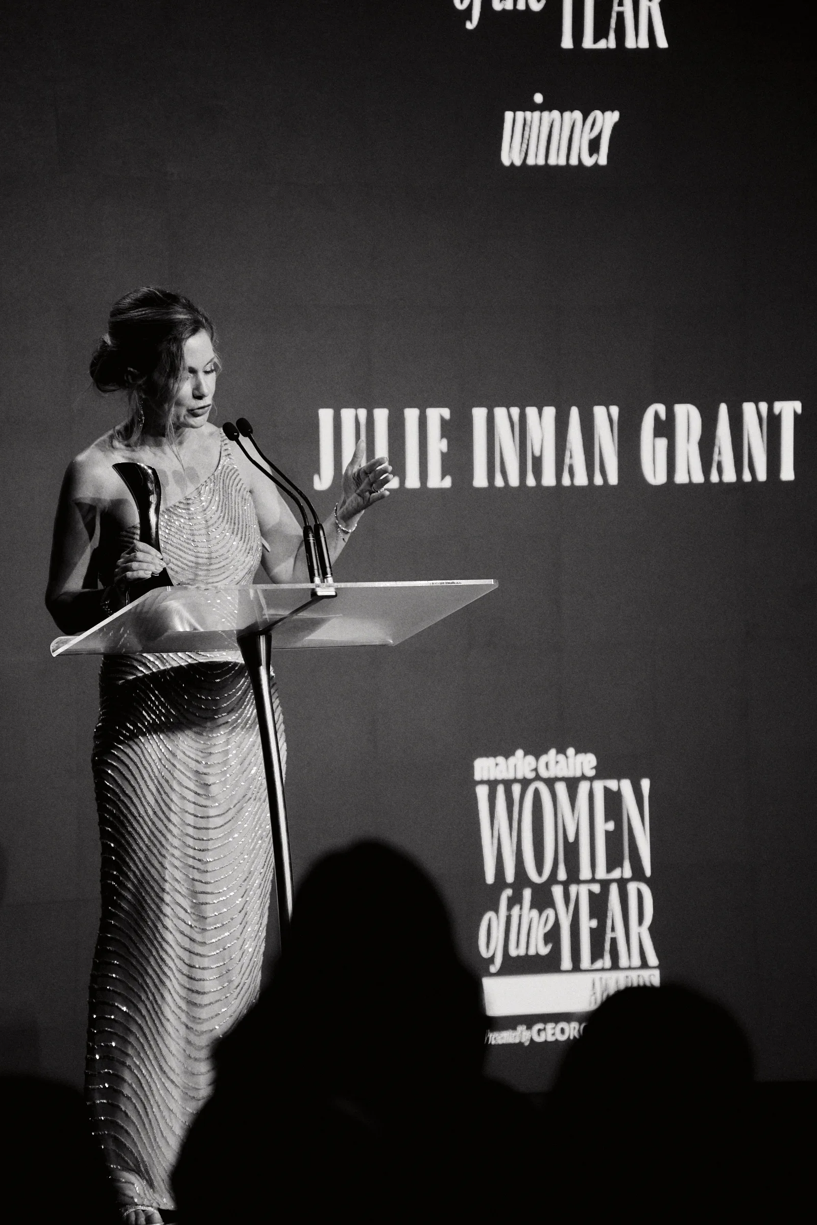 Julie Inman Grant, Australia's eSafety Commissioner, wins marie claire's 2025 Powerhouse of the Year award. 