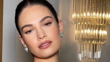 Lily James Charlotte Tilbury makeup