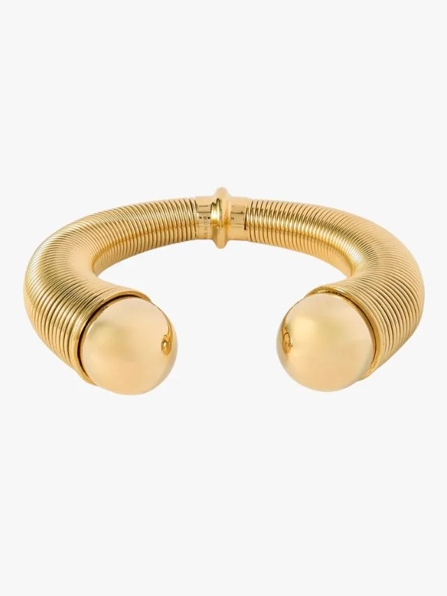 Black Friday Jewellery Deals Alaia Sphere Gold Tone Cuff