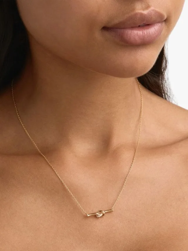 Black Friday Jewellery Deals By Charlotte Love Knot Diaond Necklace
