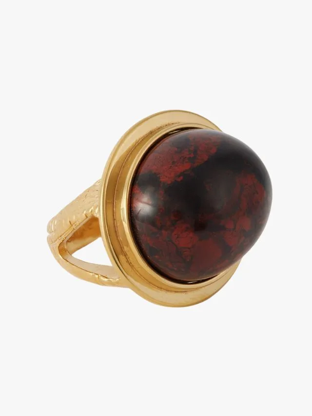 Black Friday Jewellery Deals Chloe Gold Tone Jasper Ring
