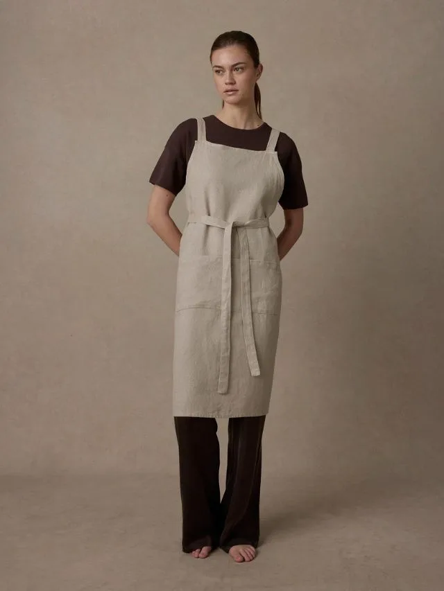 Cultiver Jude Linen Apron Natural