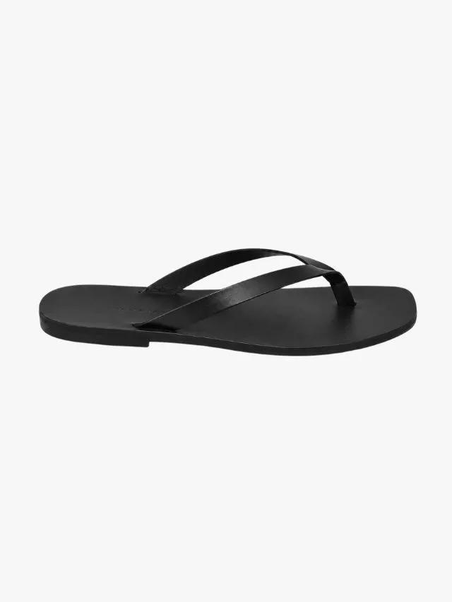 Maria Farro SAPPHO flip flops in black leather
