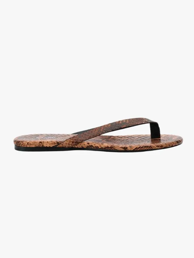 Alias Mae Hector snake print thong sandal