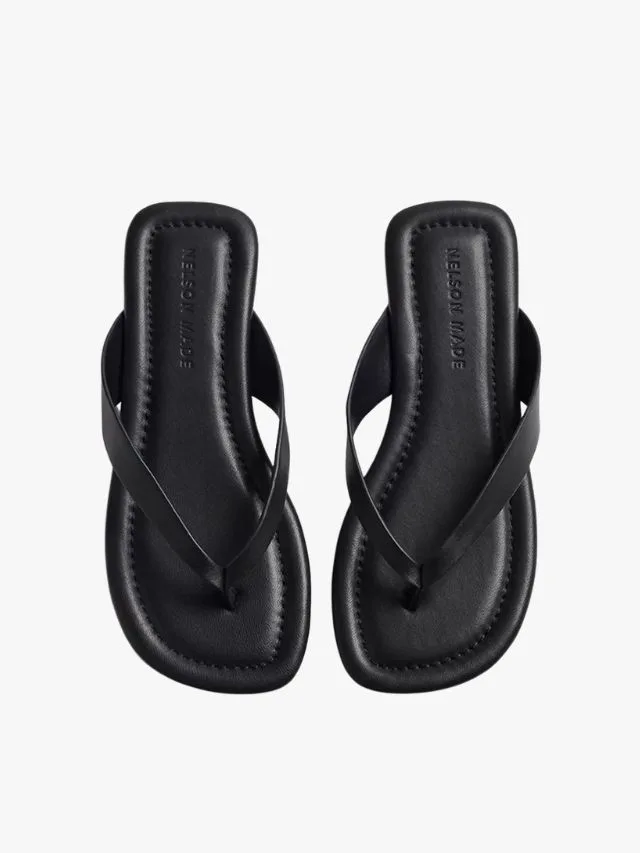 Nelson Made Drew Sandal in black