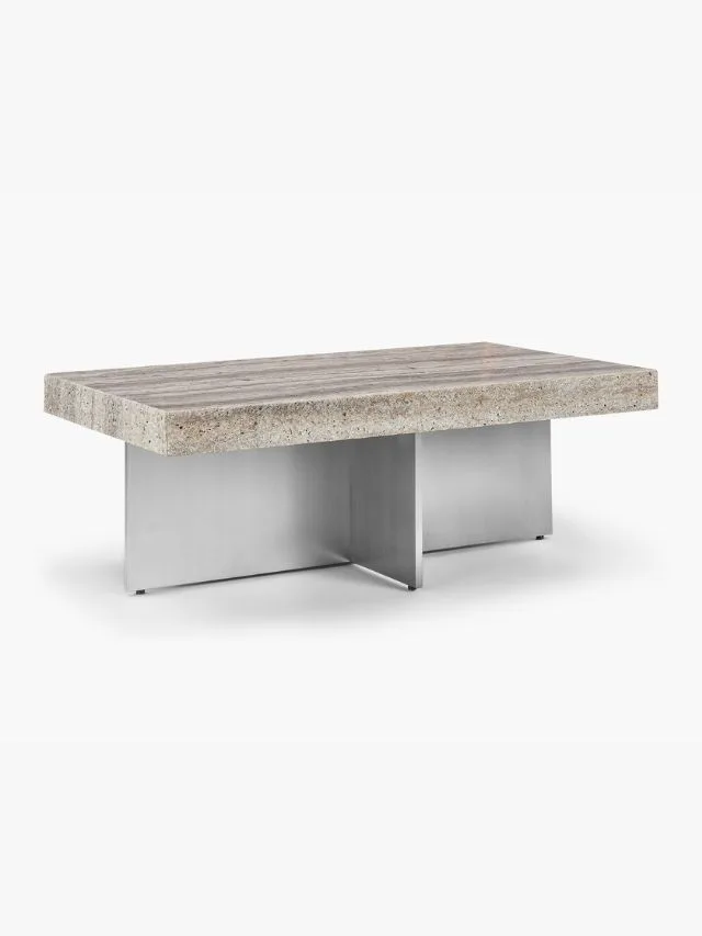 best online furniture stores MCM House Zaha Travertine Coffee Table