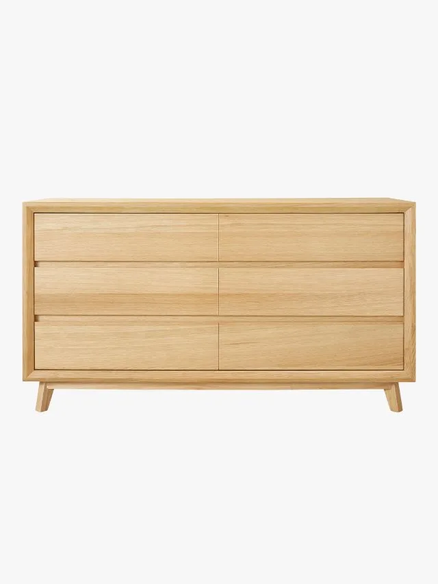 best online furniture stores James Lane Morgan Oak Dresser 6 Drawer