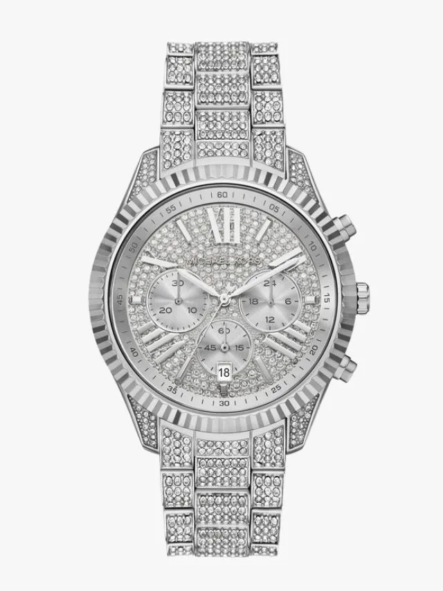 best watch trends michael kors lexington silver chronograph watch