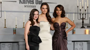 Wake Up Dead Man Knives Out Mila Kunis, Cailee Spaeny and Kerry Washington