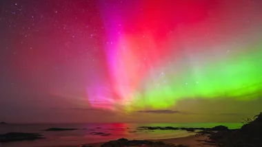 Aurora Australis Solar Flare