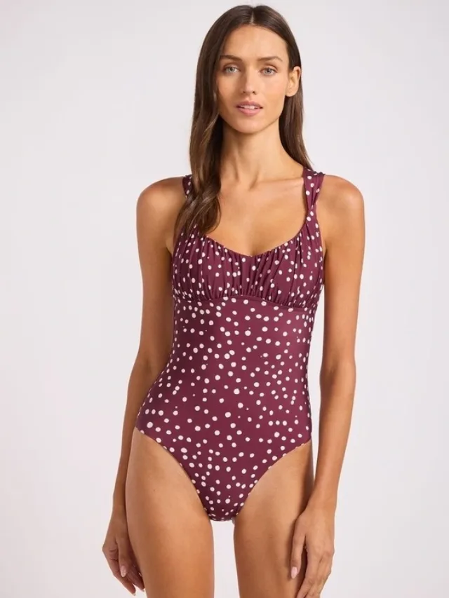 SEAFOLLY
Dolce Ruched Cross Back One Piece