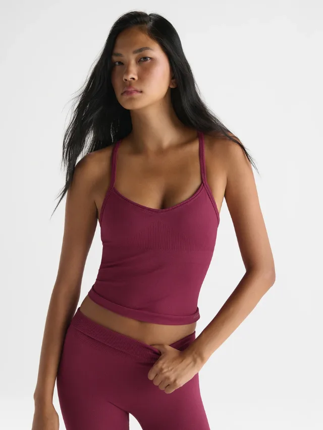 ADANOLA
Seamless Cross Back Tank Top