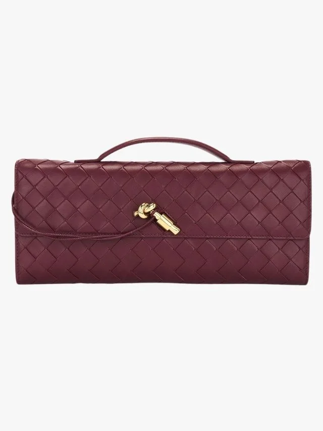 Best Investment Bags For 2026 Bottega Veneta Andiamo Clutch in Barolo