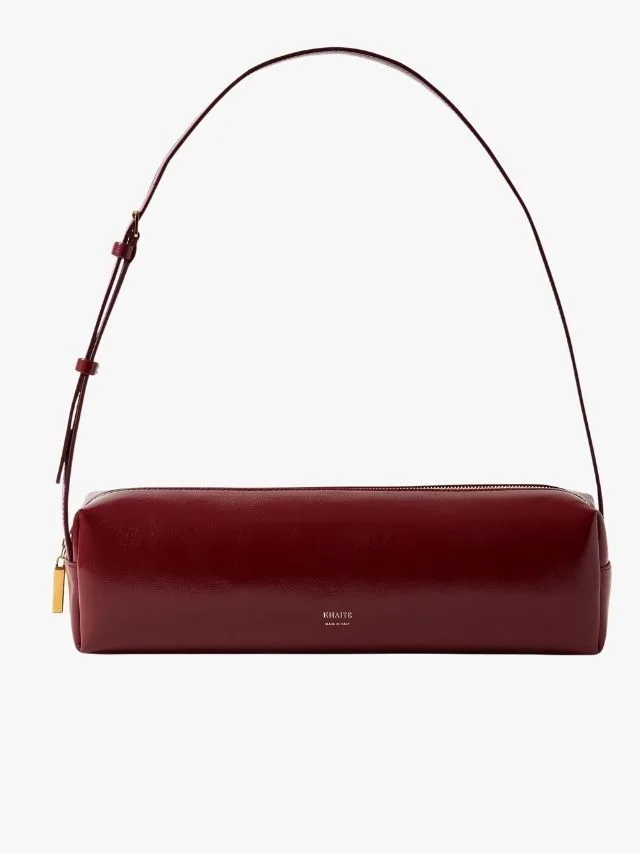 Best Investment Bags For 2026 Khaite Kye Shoulder Bag Burgundy