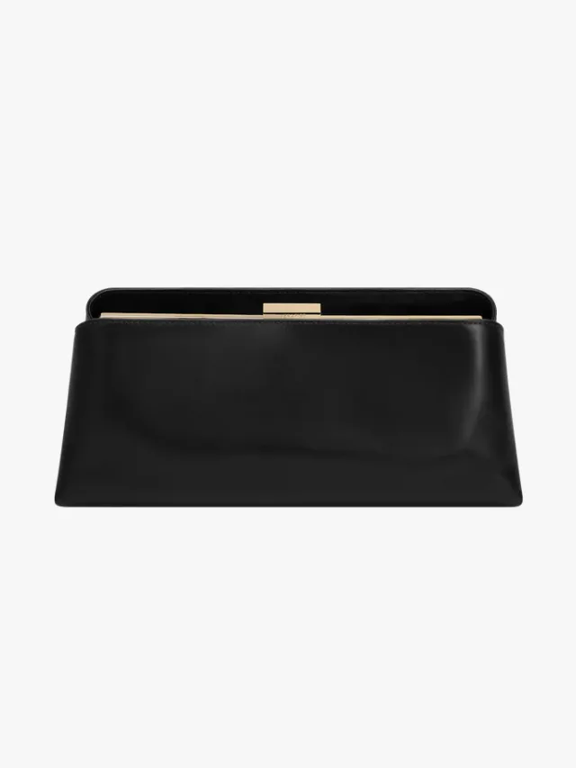 VERAFIED Gold Noir Éclair Bag