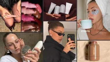 Rhode beuaty products collage