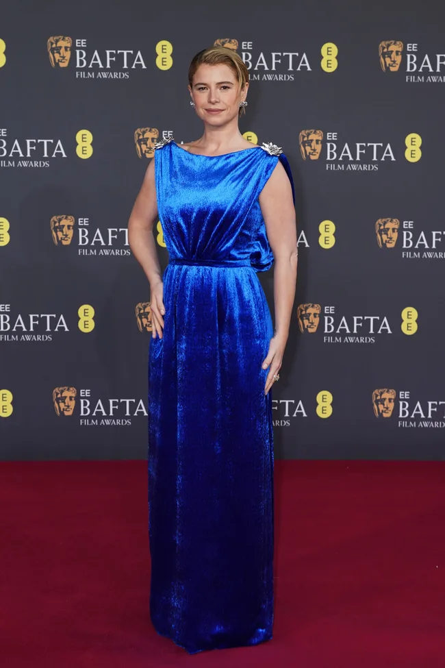 LONDON, ENGLAND - FEBRUARY 22: Jessie Buckley attends the EE BAFTA Film Awards 2026 at The Royal Festival Hall on February 22, 2026 in London, England. (Photo by Dominic Lipinski/Getty Images)