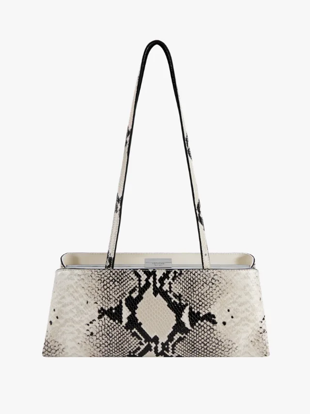 Best Day To Night Convertible Handbags For Your Capsule Wardrobe_Verafied Python Éclair Bag_marie claire