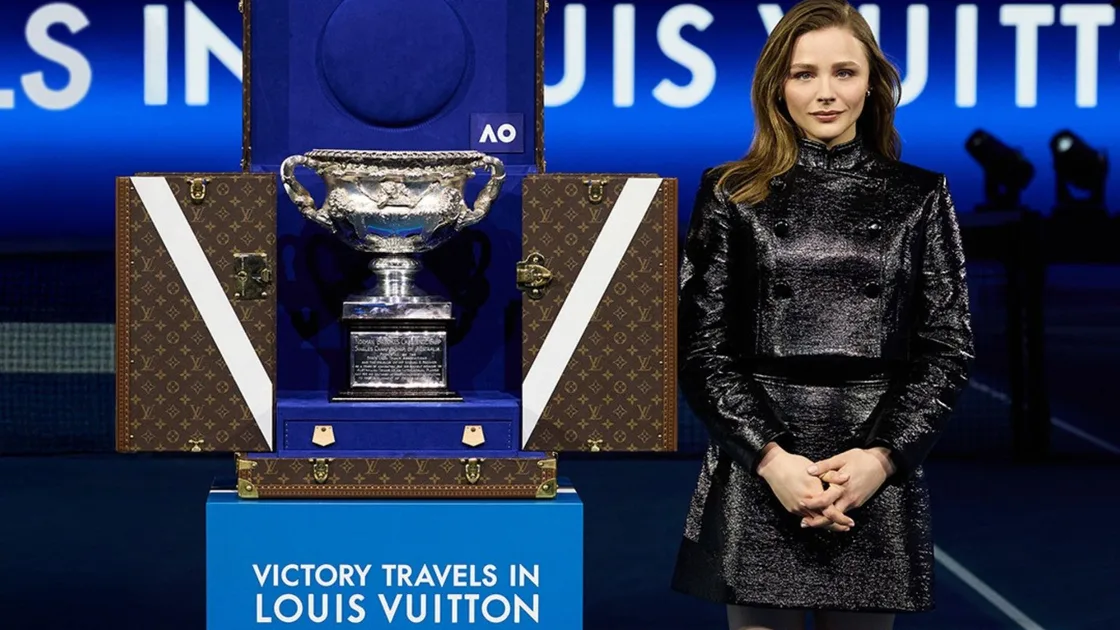 Chloë Grace Moretz Brings Louis Vuitton Ceremony To Centre Court At The Australian Open Final