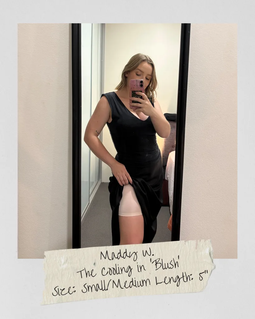 ThighSociety Anti Chafe Shorts Review_marie claire_The Cooling In Blush
